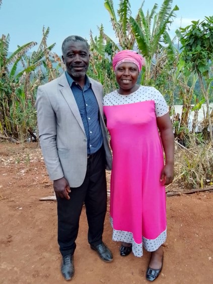 Brother Paul, standing here with his wife, is the local leader who labours tirelessly among the people in this community